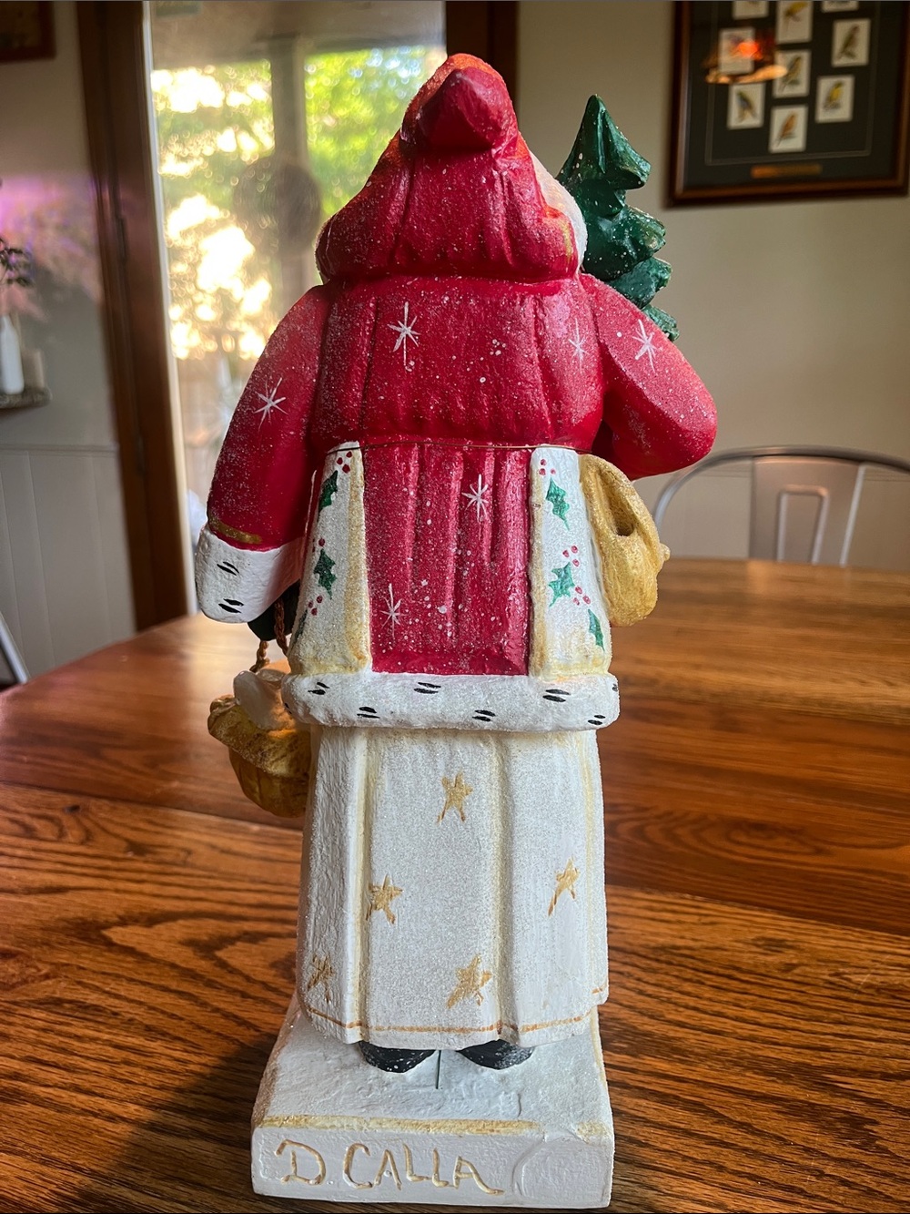 House of Hatten Handcrafted Santa with Porch 🪿 Rare Find 2002 - Picture 6 of 17